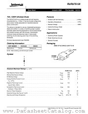 RURU75120 datasheet pdf Intersil