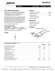 RHRG30120 datasheet pdf Intersil