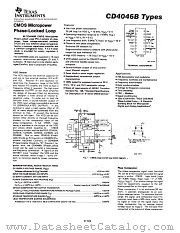 CD4046 datasheet pdf Texas Instruments