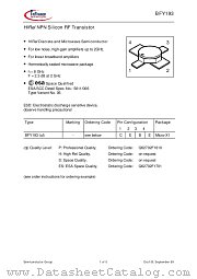 BFY193ES datasheet pdf Infineon