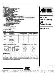 AT88SC153-10WI-00 datasheet pdf Atmel