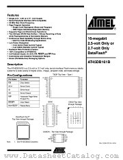AT45DB161B-RC datasheet pdf Atmel