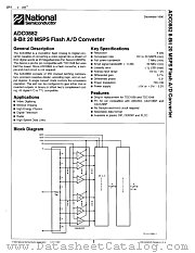 ADC0882 datasheet pdf National Semiconductor
