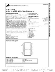 ADC1175-50CIJMX datasheet pdf National Semiconductor