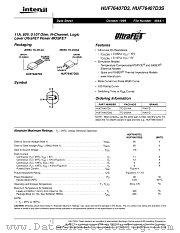 HUF76407D3S datasheet pdf Intersil