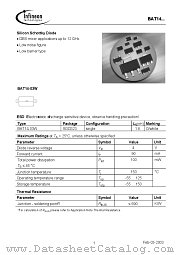 BAT14 datasheet pdf Infineon