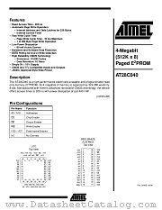 AT28C040-25FISL703 datasheet pdf Atmel