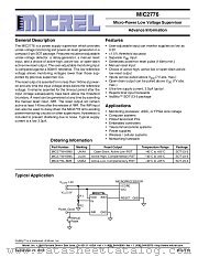 MIC2776L-BM5 datasheet pdf Micrel Semiconductor