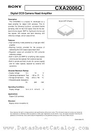 CXA2006 datasheet pdf SONY