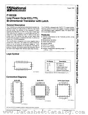 F100328V datasheet pdf National Semiconductor