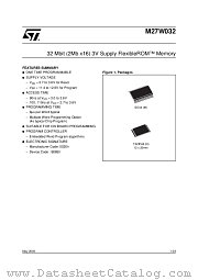 M27W032-100M1T datasheet pdf ST Microelectronics