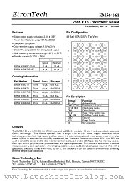 EM564161BA-85 datasheet pdf Etron Tech