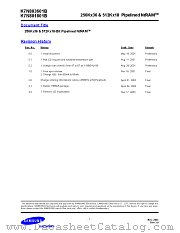 K7N803601B-QC16 datasheet pdf Samsung Electronic