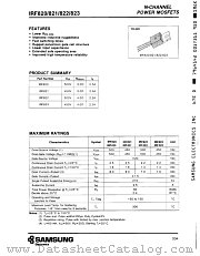 IRF822 datasheet pdf Samsung Electronic