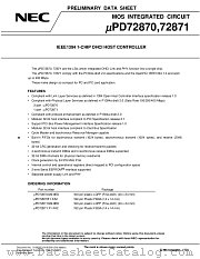 UPD72870F1-FA2 datasheet pdf NEC