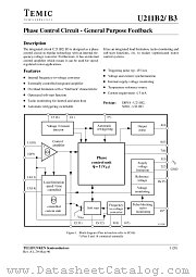 U211B datasheet pdf TEMIC