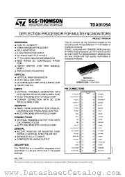 TDA9105A datasheet pdf ST Microelectronics