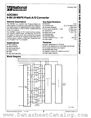 ADC0881 datasheet pdf National Semiconductor