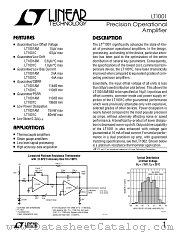 LT1001ACH datasheet pdf Linear Technology