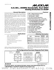 MAX4718EUB datasheet pdf MAXIM - Dallas Semiconductor