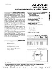 MAX1169N datasheet pdf MAXIM - Dallas Semiconductor