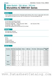 MM1509 datasheet pdf Mitsumi Electric