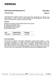 TDA2460 datasheet pdf Infineon