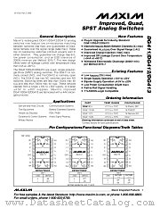 DG412DK datasheet pdf MAXIM - Dallas Semiconductor