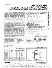 MAX4184ESA datasheet pdf MAXIM - Dallas Semiconductor