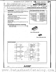 M51724 datasheet pdf Mitsubishi Electric Corporation