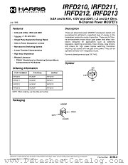 IRFD213 datasheet pdf Harris Semiconductor