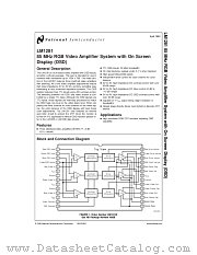 LM1281N datasheet pdf National Semiconductor