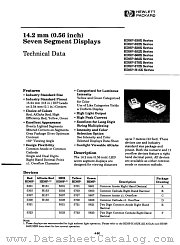 HDSP5301 datasheet pdf Agilent (Hewlett-Packard)