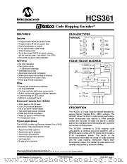 HCS361-SN datasheet pdf Microchip