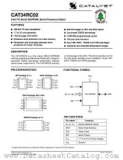 CAT34RC02JITE13REV-E datasheet pdf Catalyst Semiconductor