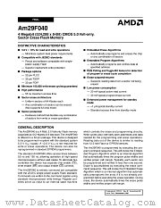 AM29F040-150PEB datasheet pdf Advanced Micro Devices