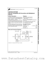 ADC0844BCN datasheet pdf National Semiconductor