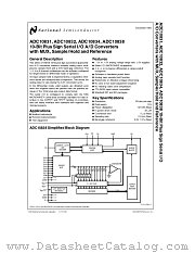ADC10831CIN datasheet pdf National Semiconductor
