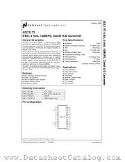 ADC1173CIMTCX datasheet pdf National Semiconductor
