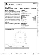 ADC14061CCVT datasheet pdf National Semiconductor