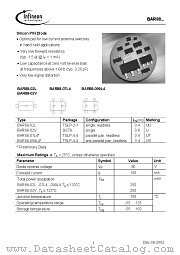 BAR88 datasheet pdf Infineon