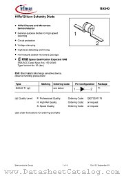 BAS40-T1 datasheet pdf Infineon