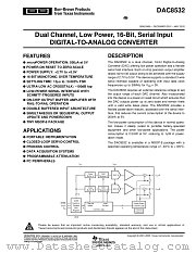 DAC8532 datasheet pdf Burr Brown