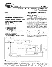 CY7C1351F-100AI datasheet pdf Cypress
