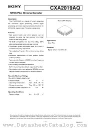 CXA2019 datasheet pdf SONY