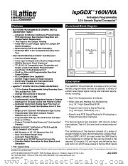 ISPGDX160VA-5Q208I datasheet pdf Lattice Semiconductor
