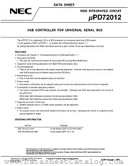 UPD72012CU datasheet pdf NEC