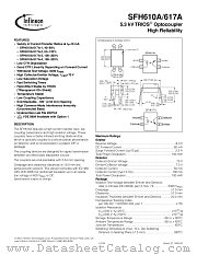 SFH610A datasheet pdf Infineon