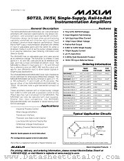 MAX4462UEUT-T datasheet pdf MAXIM - Dallas Semiconductor