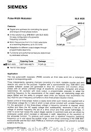 SLE4520 datasheet pdf Infineon